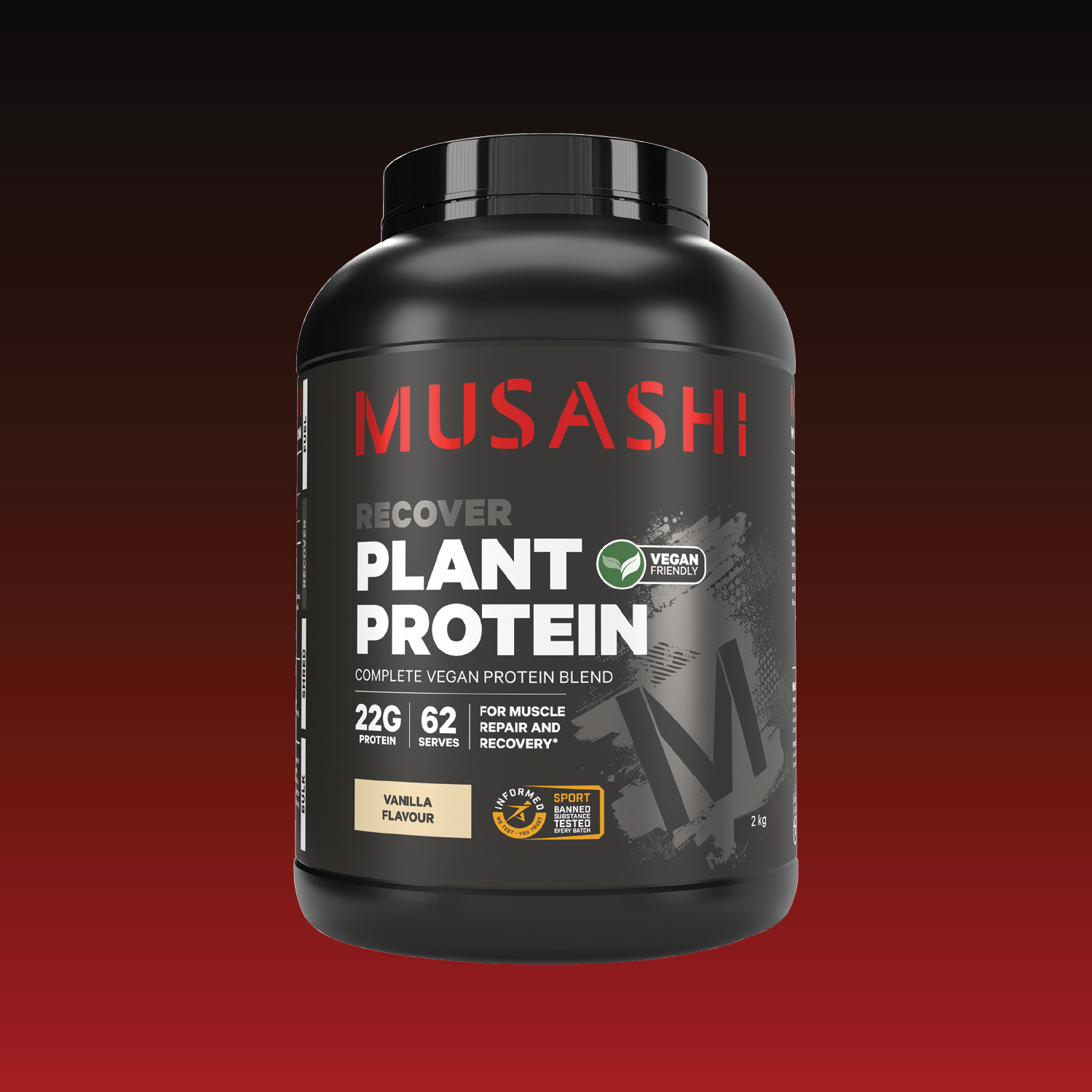 Musashi Plant Protein Powder 2kg - Vanilla