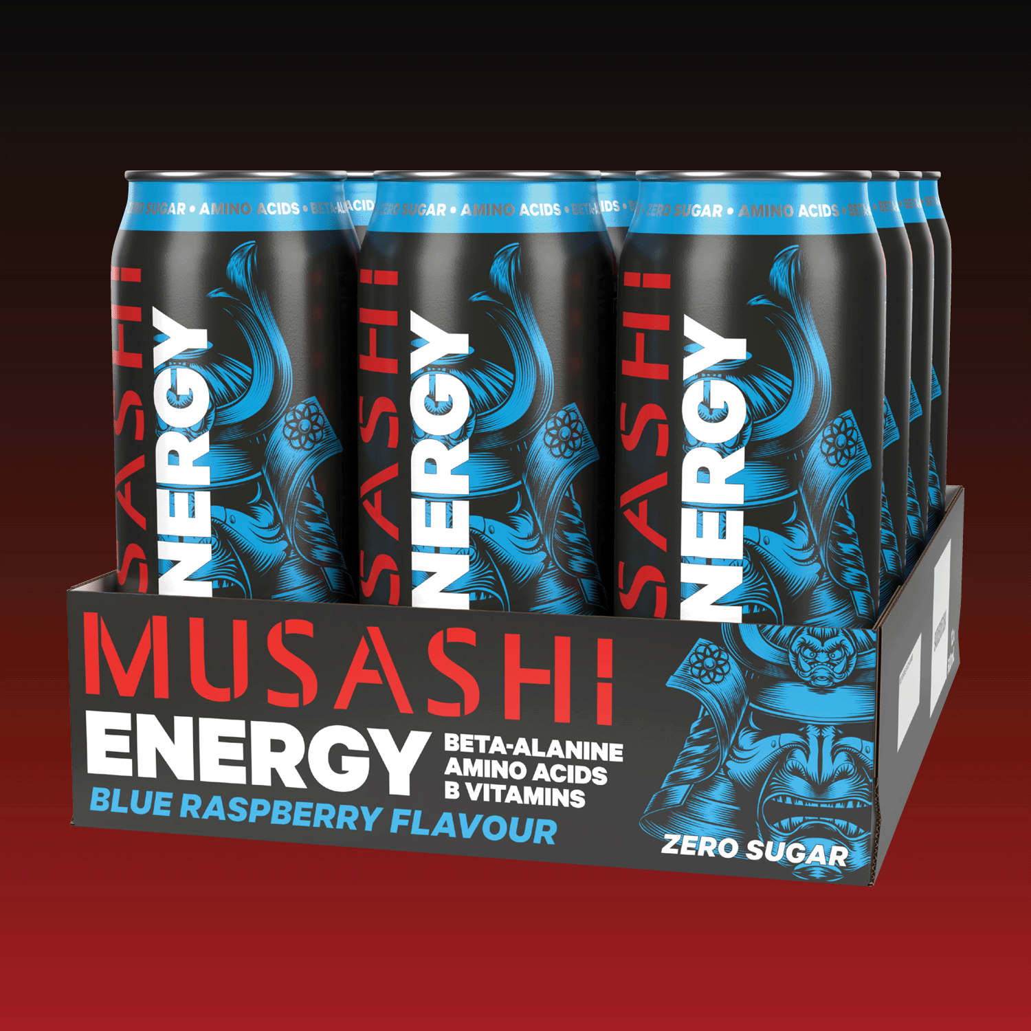 Musashi Energy Drink 500ml 12pack - Blue Raspberry