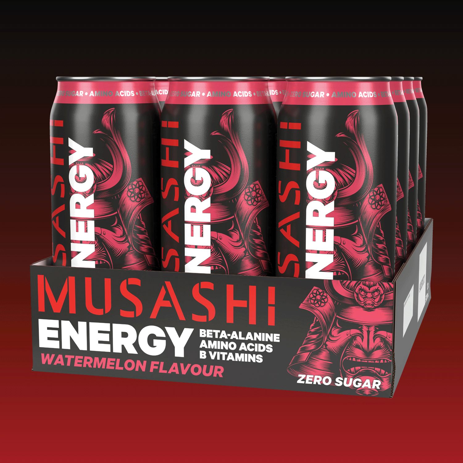 Musashi Energy Drink 500ml 12pack - Watermelon