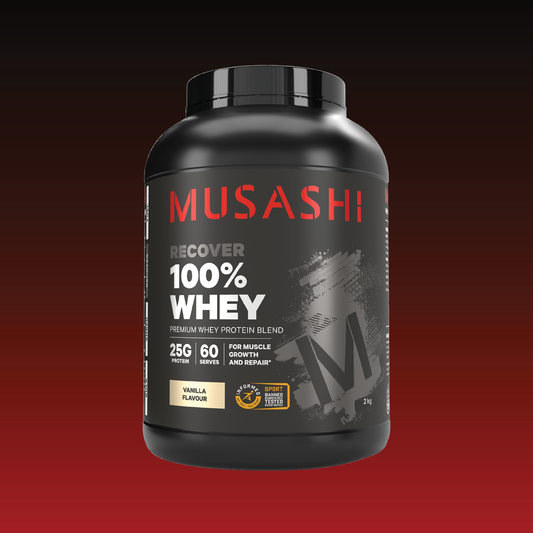 Musashi 100% Whey Protein Powder 2kg - Vanilla