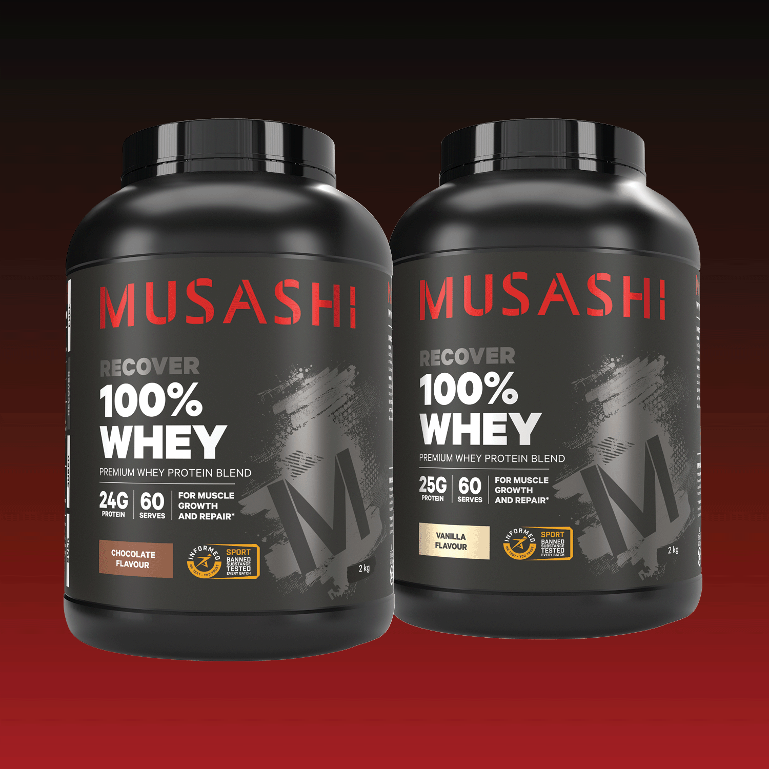 Musashi 4kg Value Bundle – 100% Whey Protein Powder