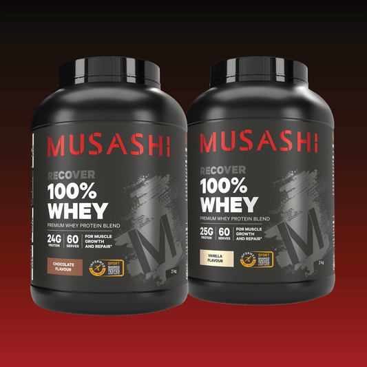 Musashi 4kg Value Bundle – 100% Whey Protein Powder