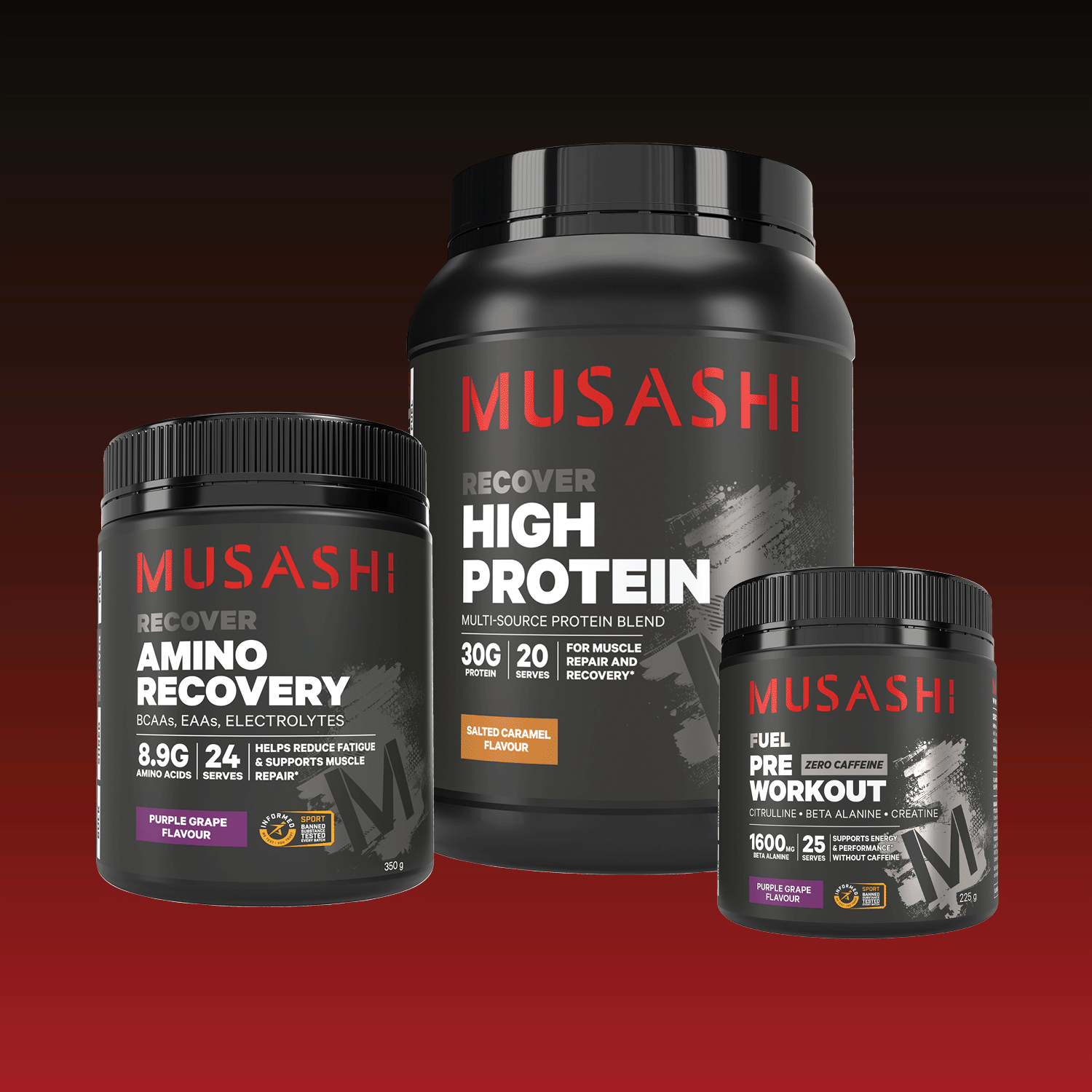 Musashi Pre-During-After Training Bundle