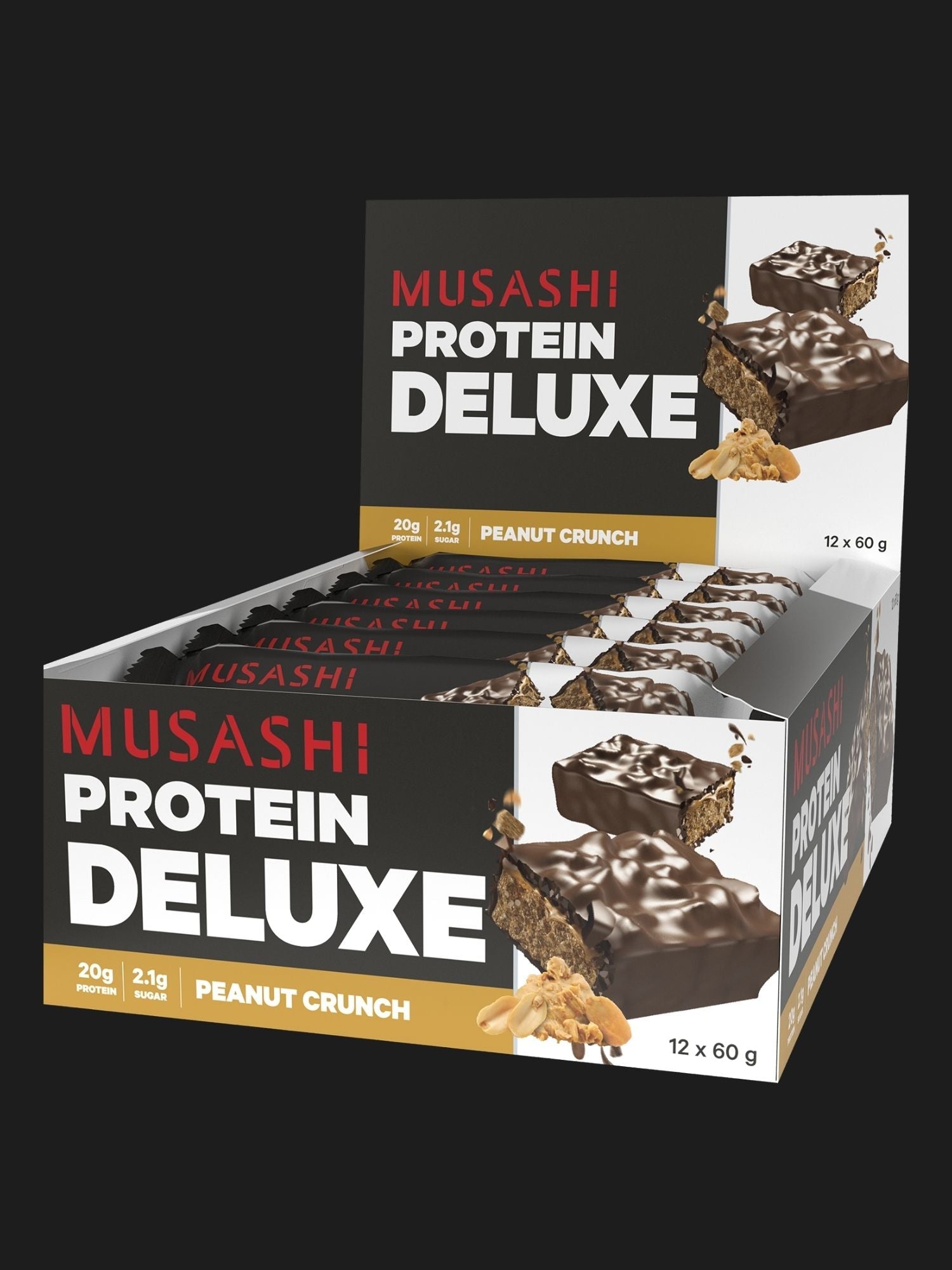 Musashi Deluxe Protein Bar (Peanut Chunch, 60g)