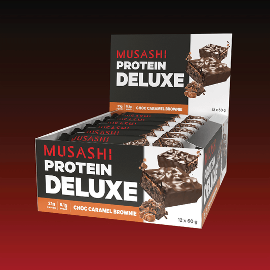 Musashi Protein Deluxe Choc Caramel Brownie