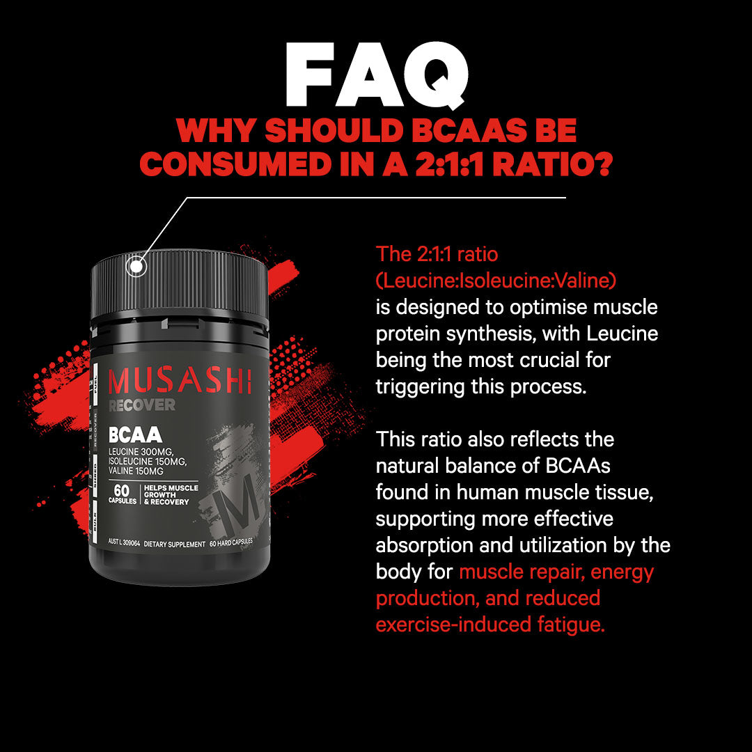 Musashi BCAA 60 Capsules - FAQ