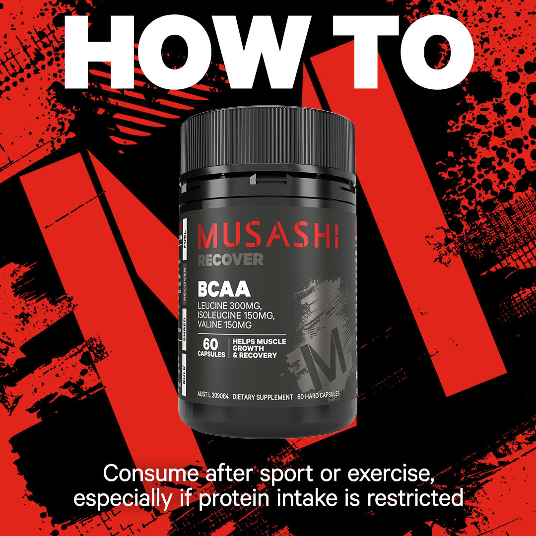 Musashi BCAA 60 Capsules - How to
