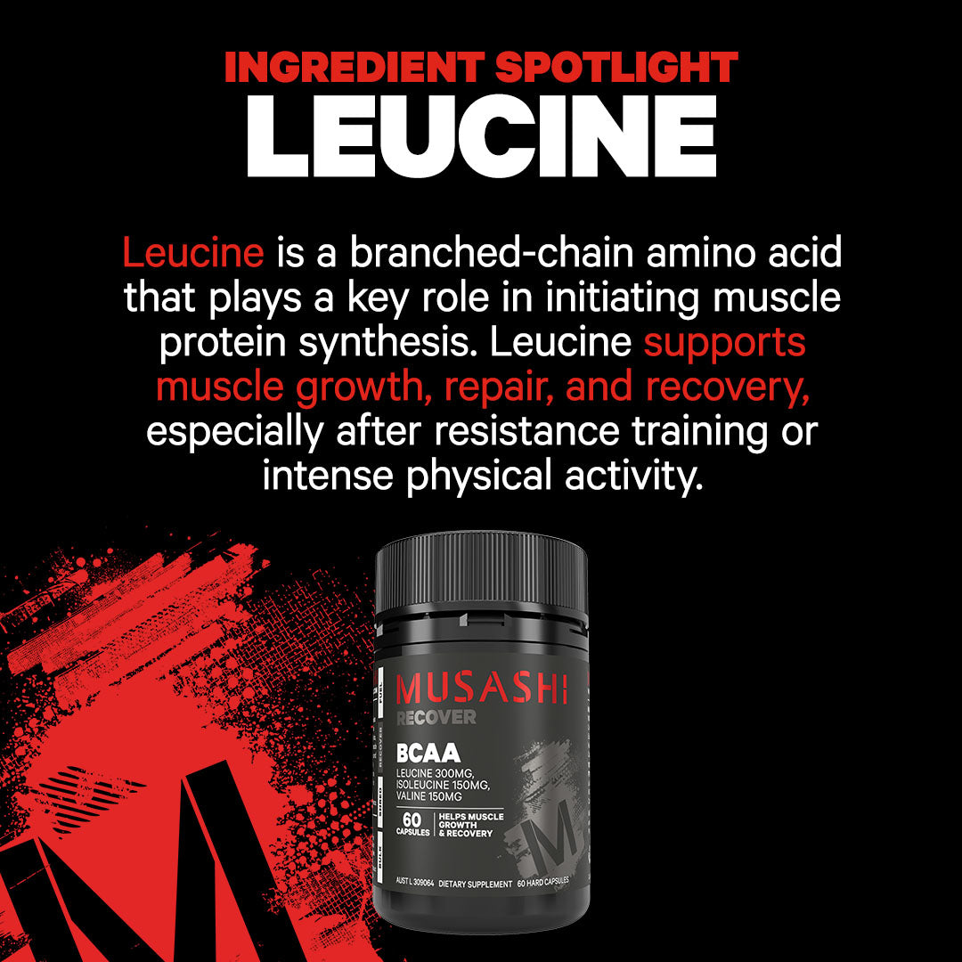 Musashi BCAA 60 Capsules - Ingredient Spotlight