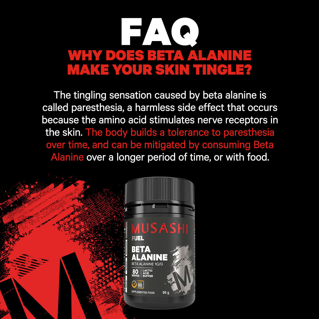Musashi Beta Alanine 96g - FAQ
