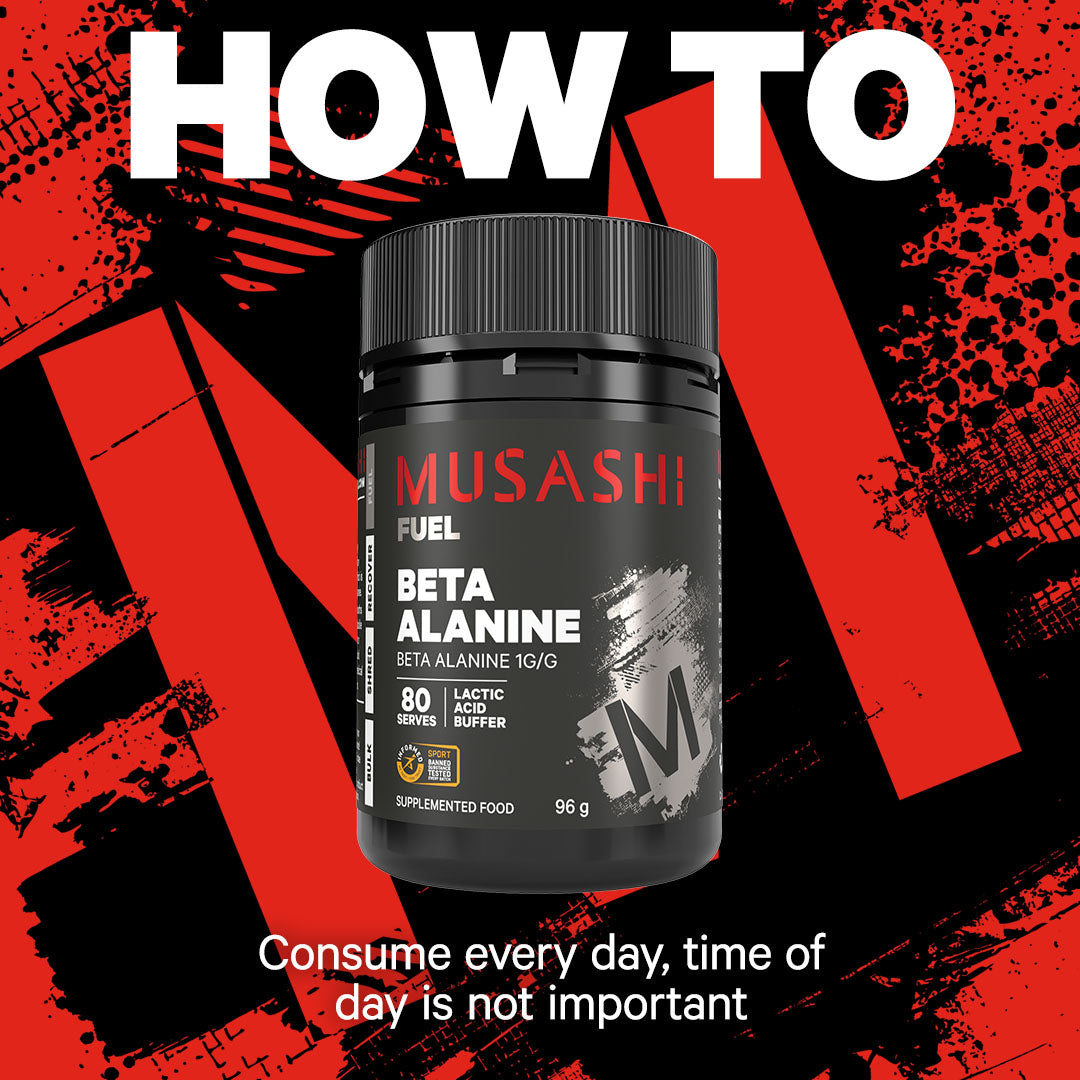 Musashi Beta Alanine 96g - How to