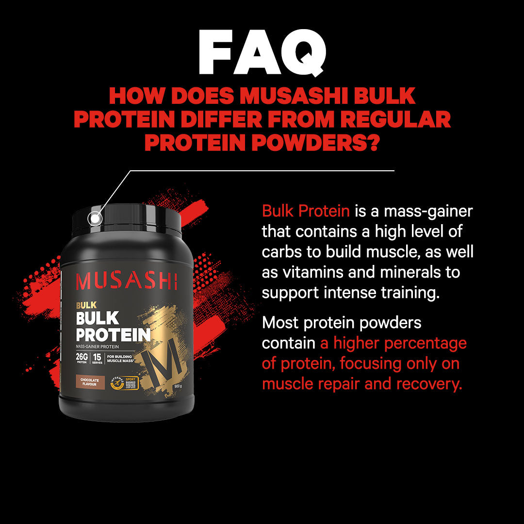 Musashi Bulk Protein Powder - FAQ