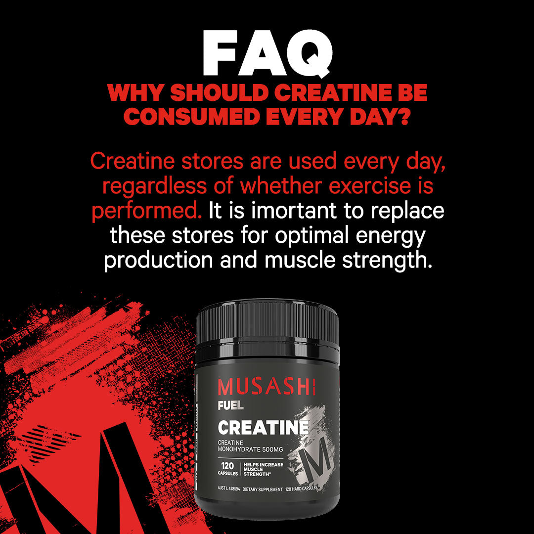 Musashi Creatine 120 Capsules - FAQ