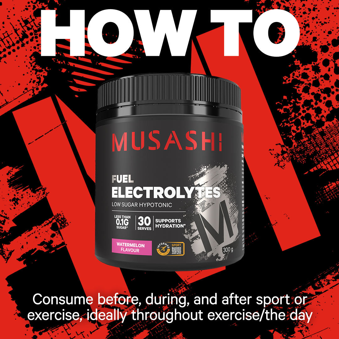 Musashi Electrolytes 300g - How to