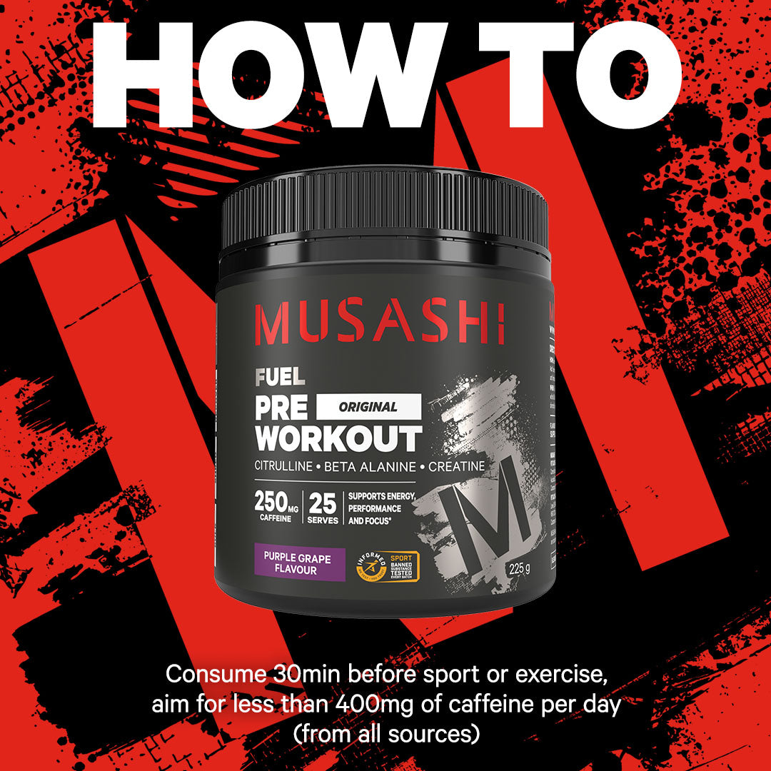 Musashi Pre Workout 225g - How to