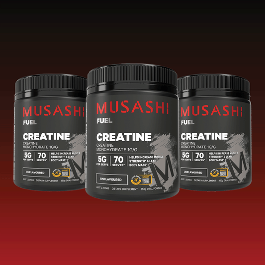 Musashi 1KG Creatine Monohydrate Powder Value Bundle