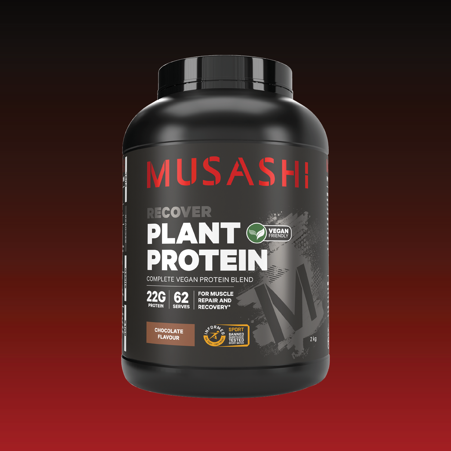Musashi Plant Protein Powder 2kg - Chocolate