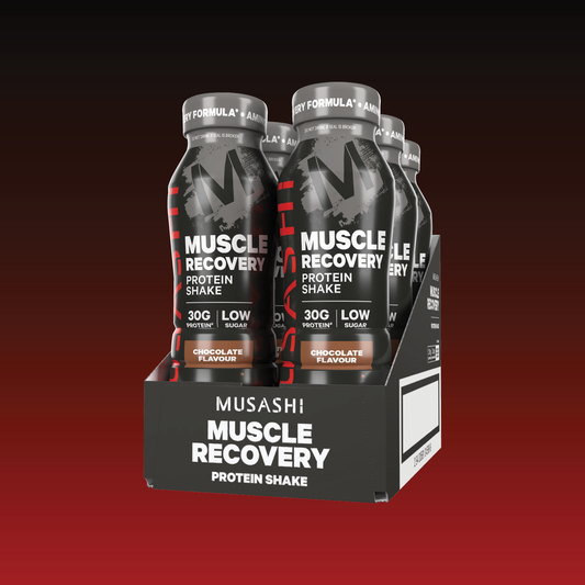Musashi Recovery Shake 375ml (Box of 6 Drinks) - Chocolate