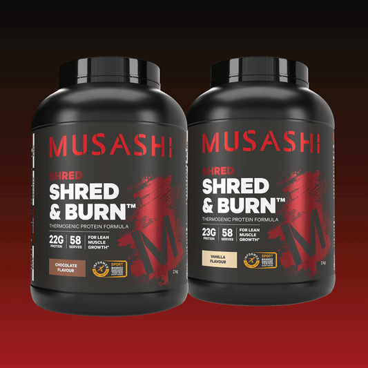 Musashi 4kg Value Bundle – Shred & Burn Protein Powder