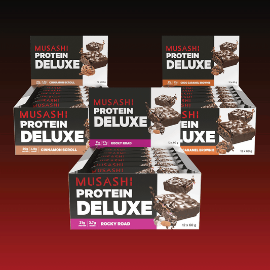 Musashi Deluxe Protein Bar Value Bundle Pack