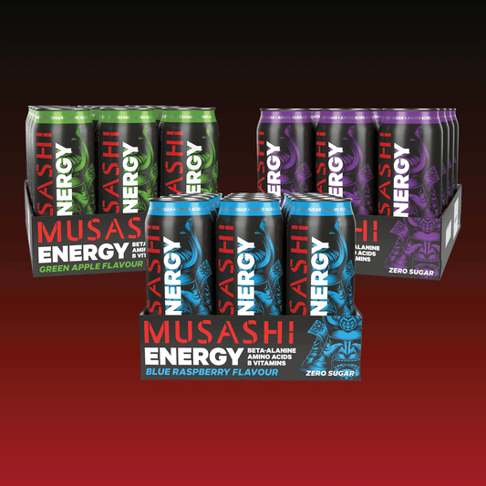Musashi Energy Drink Value Bundle Pack – 36x500mL