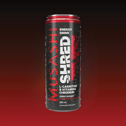 Musashi Shred Energy Drink 355ml - 12 Pack - Raspberry Lemonade