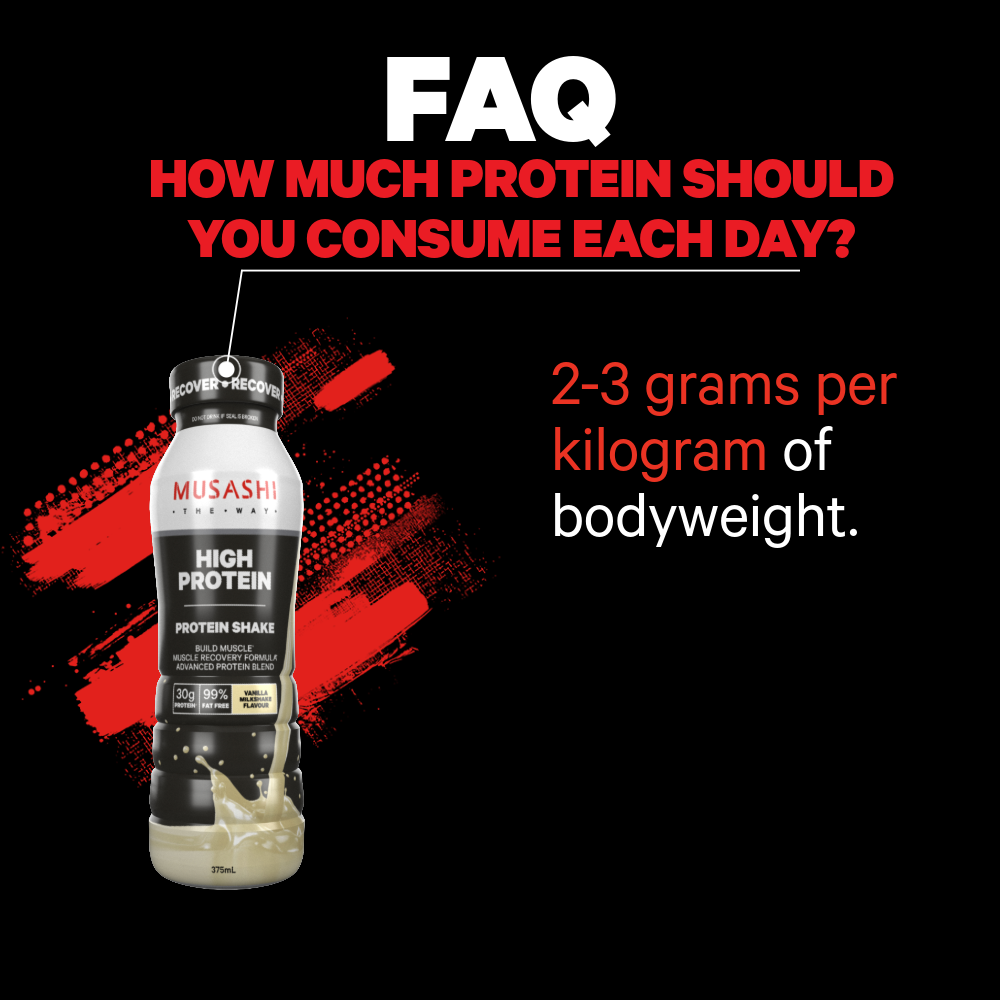 Musashi High Protein Shake 375ml (Box of 6 Drinks)