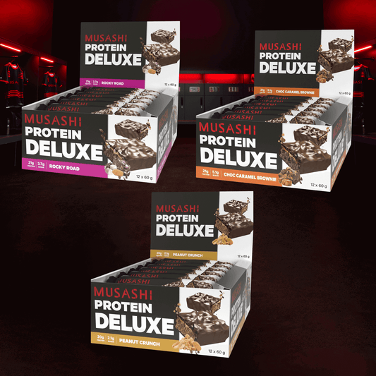 Musashi Deluxe Protein Bar Value Bundle Pack