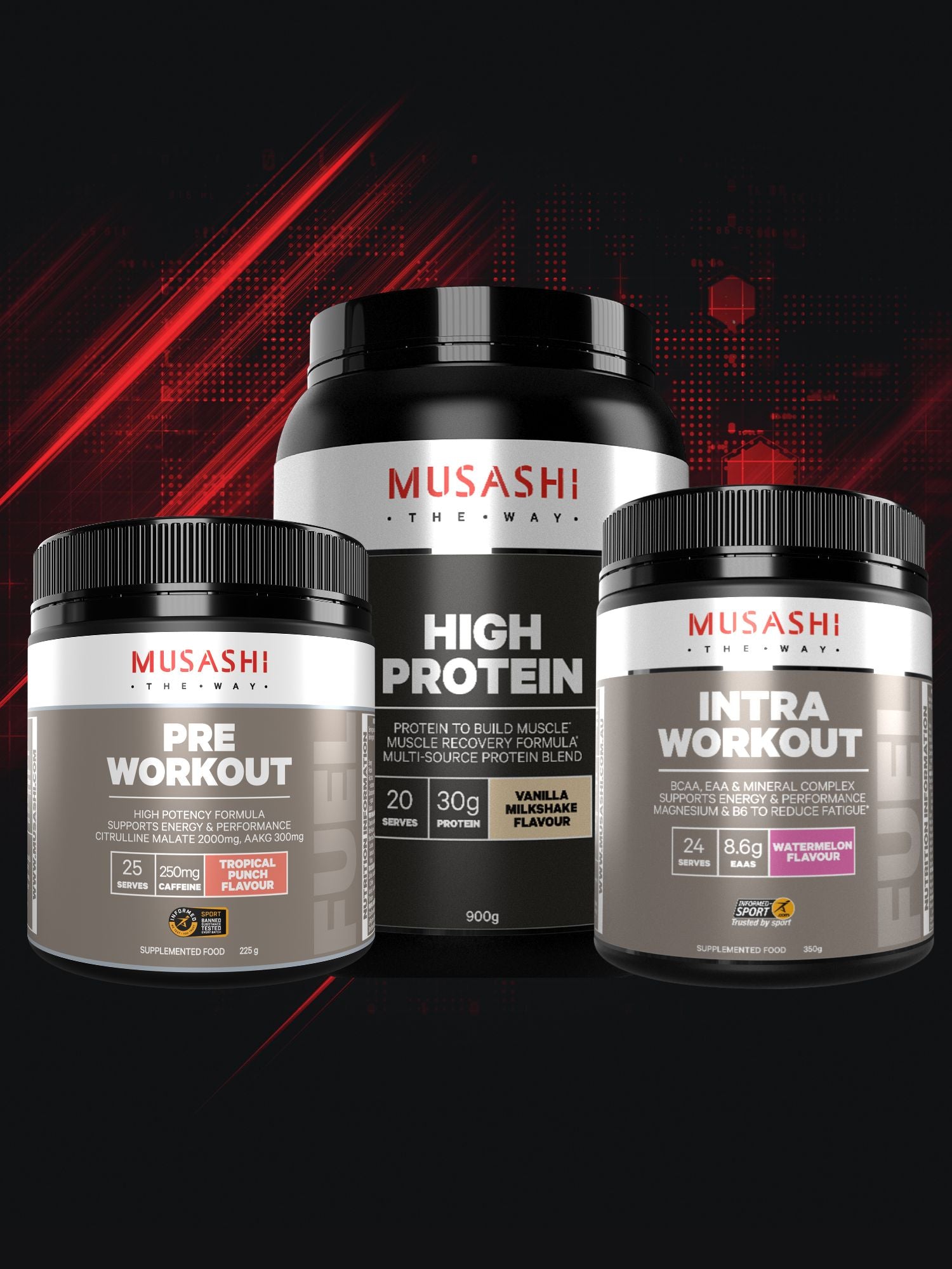 MUSASHI-Pre-During-After-Training-Bundle