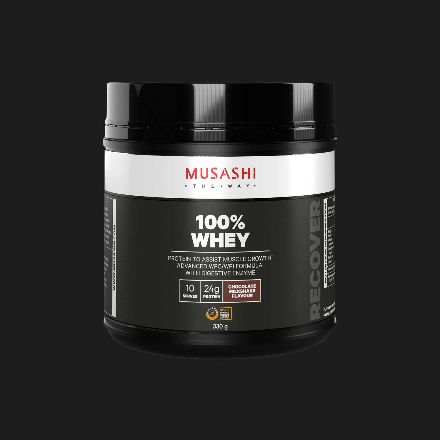 Musashi 100% Whey 330g - Chocolate