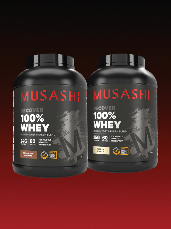 MUSASHI 100% Whey 2KG Protein Powder - Vanilla Milkshake P25g, C2g - Foto 10
