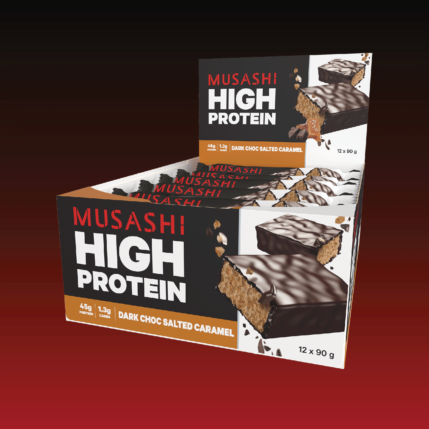 Musashi High Protein Dark Choc Salted Caramel