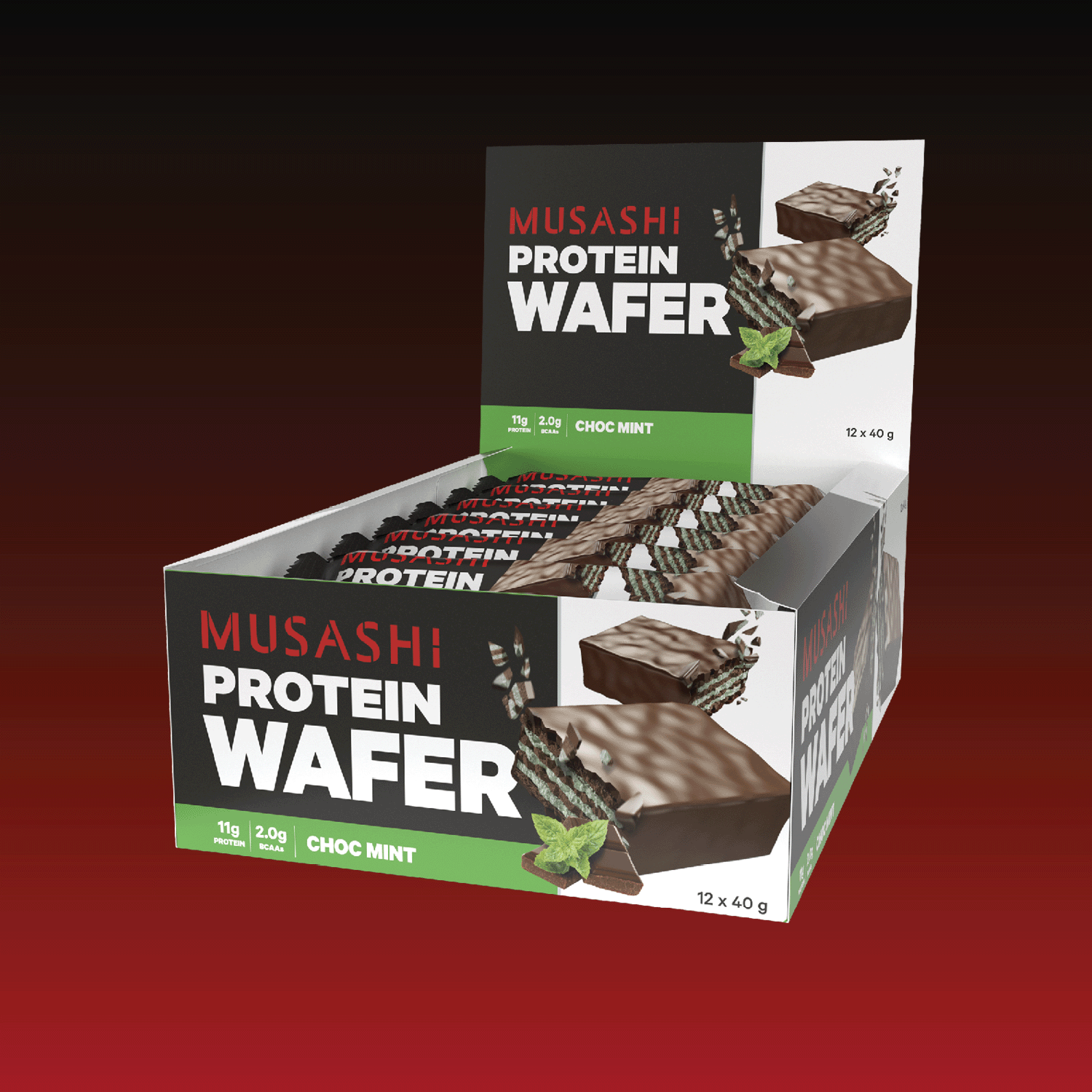 Musashi Protein Wafer Choc Mint