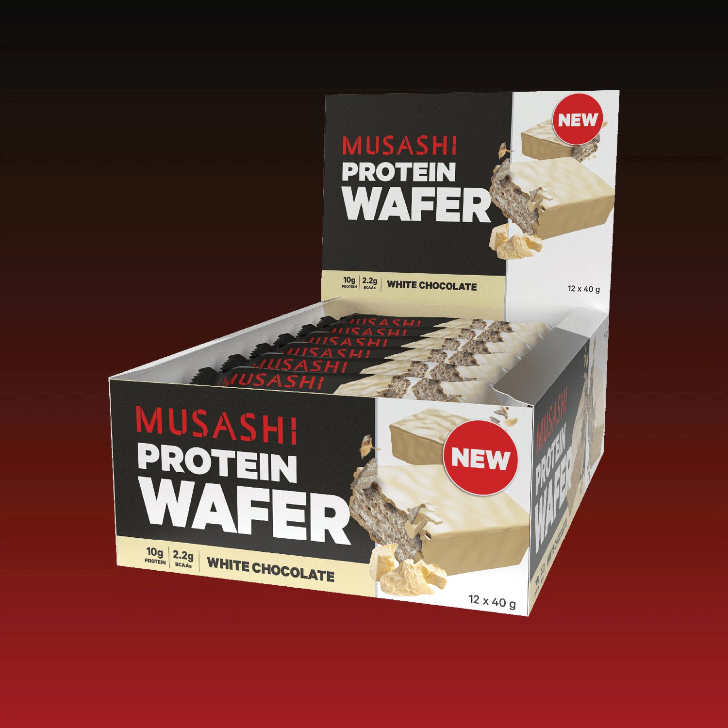 Musashi Protein Wafer White Chocolate