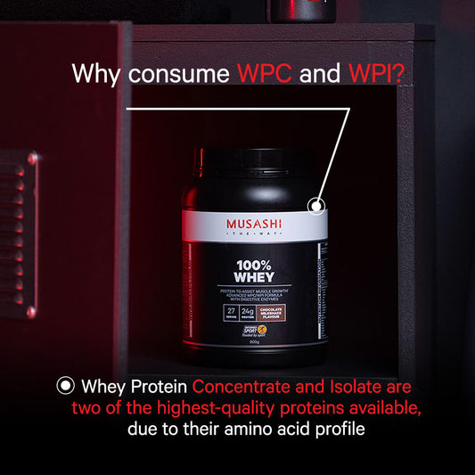 Musashi 100% Whey Protein - Why consume WPC and WPI?