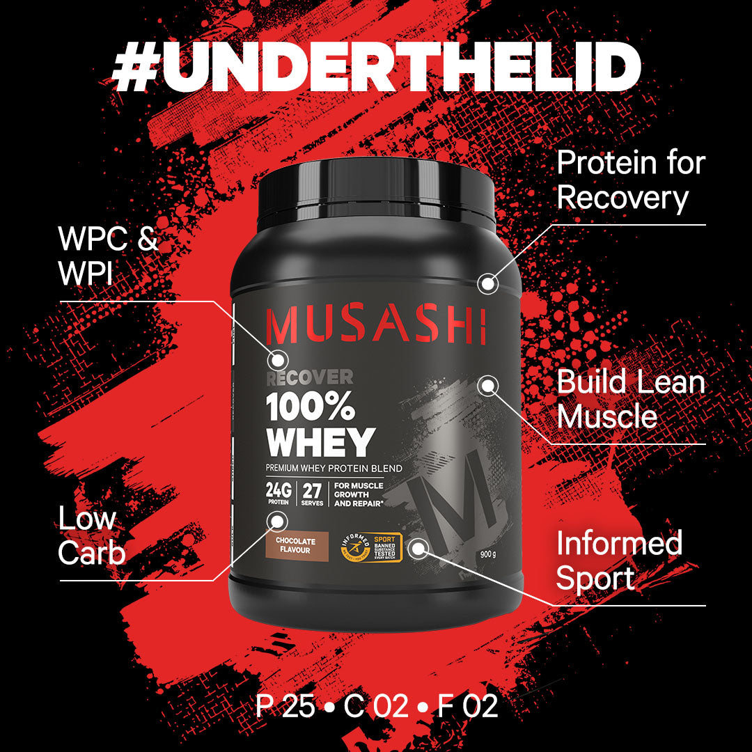 Musashi Under the Lid - 100% Whey Protein