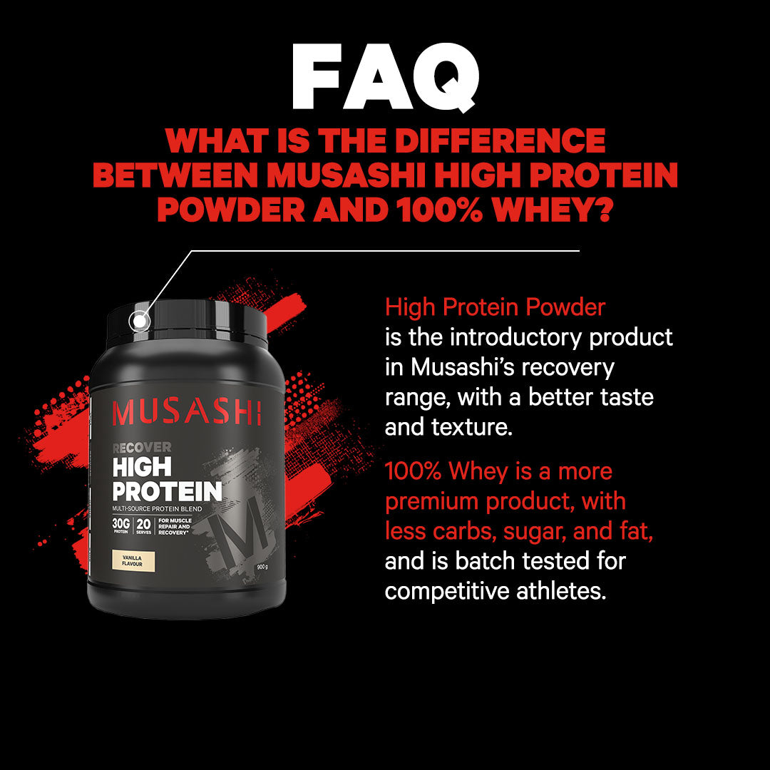 Musashi High Protein Powder - FAQ