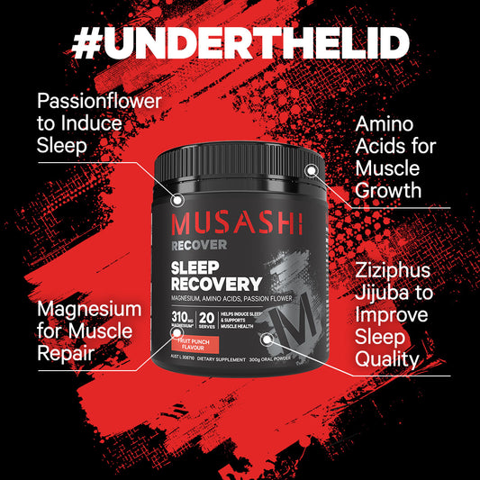 Musashi Sleep Recovery - Under the lid